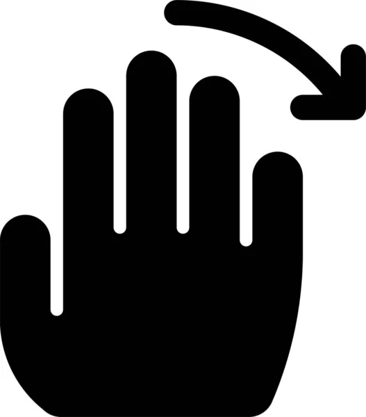 Handvinger Aanraken Pictogram — Stockvector