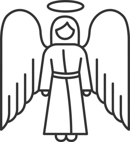 Ikona Anděl Archanděl Bible — Stockový vektor