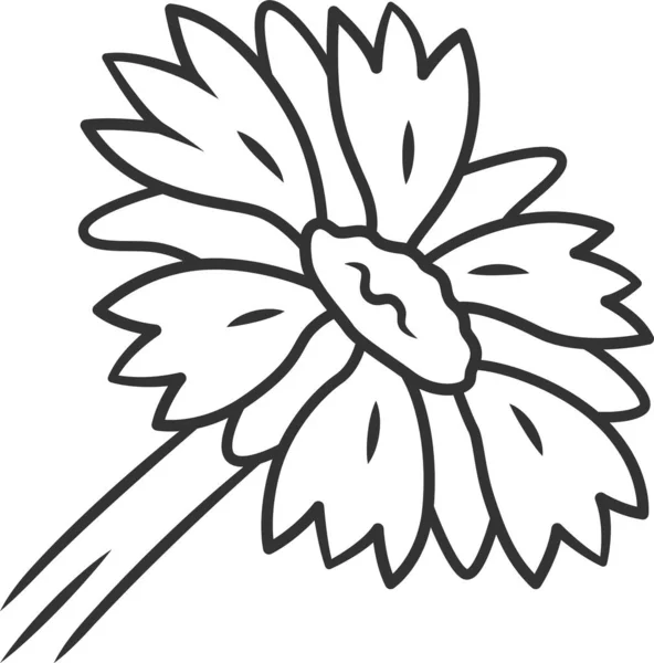 Aarizona Kayısı Battaniyesi Çiçek Ikonu — Stok Vektör