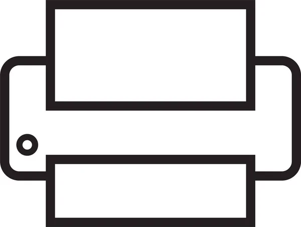 Значок Друку Копіювальної Машини Копіювання Стилі Контурів — стоковий вектор