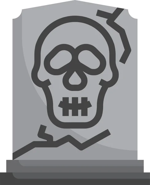 Tumba Muerte Tumba Icono — Vector de stock