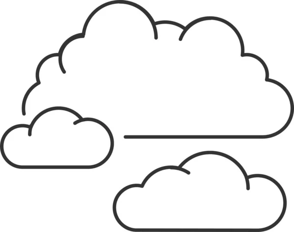 Cielo Nube Tiempo Icono Previsión — Archivo Imágenes Vectoriales