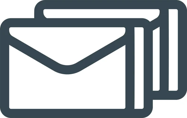 All Email Forum Icon Outline Style — стоковый вектор