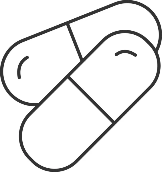 Ikon Obat Obat Pil - Stok Vektor