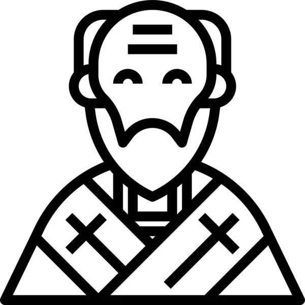 Ikona Świętego Patricka Pope — Wektor stockowy