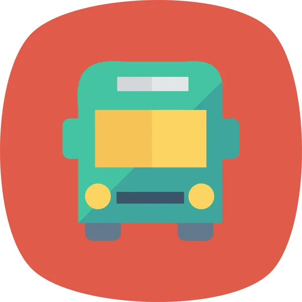 Иконка Автобуса Плоском Стиле — стоковый вектор