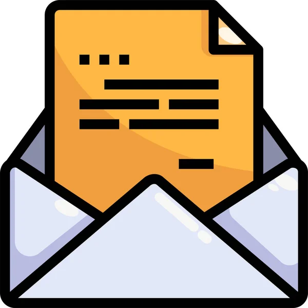 Messaggio Mail Icona Online — Vettoriale Stock