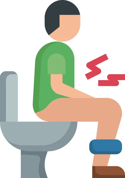 流感腹泻疼痛图标 — 图库矢量图片