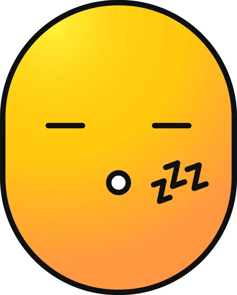 Emoji Emoticon Face Icon Filled Outline Style — Stockový vektor