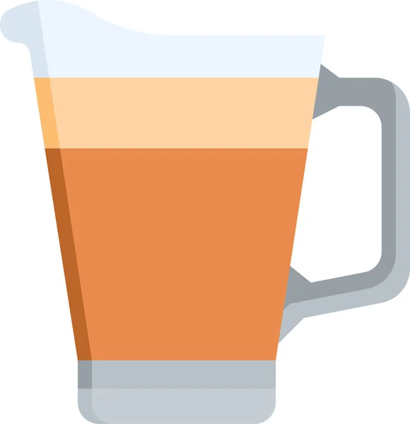 Sürahi Bira Bardağı Simgesi — Stok Vektör