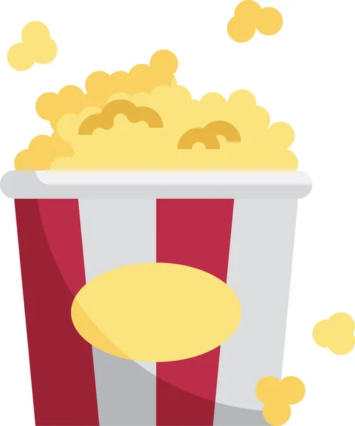 Popcarn Kino Popcorn Ikone — Stockvektor