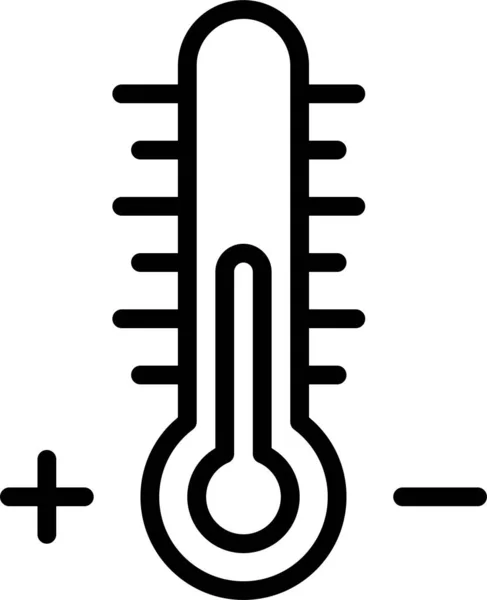 Temperatur Normal Termometer Ikon — Stock vektor