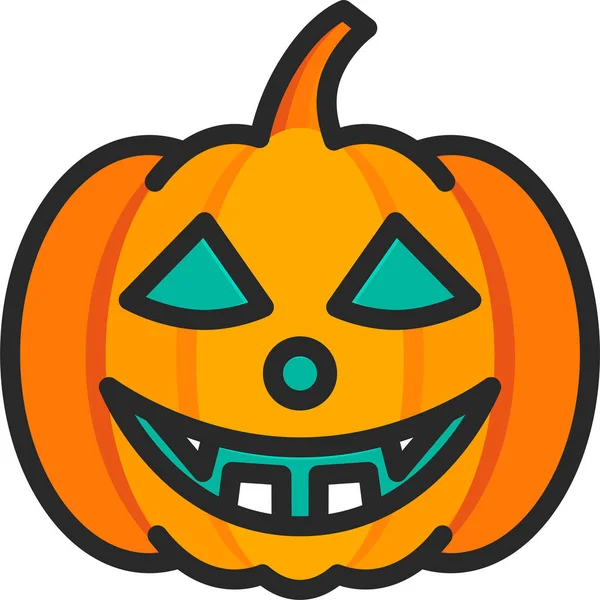 Икона Ужасов Праздника Хэллоуина — стоковый вектор