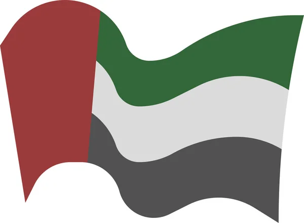 Vlag Arabisch Verenigd Pictogram — Stockvector