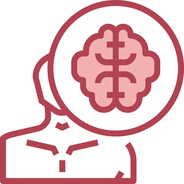 Brain Health Healthcare Icon — Stock Vector