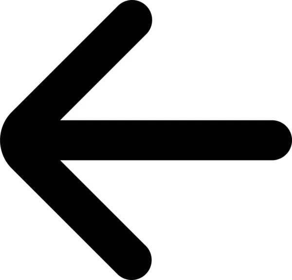 Arrow Left Back Icon — Stock Vector