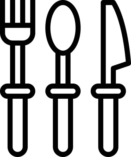 烹调餐具厨房图标 — 图库矢量图片