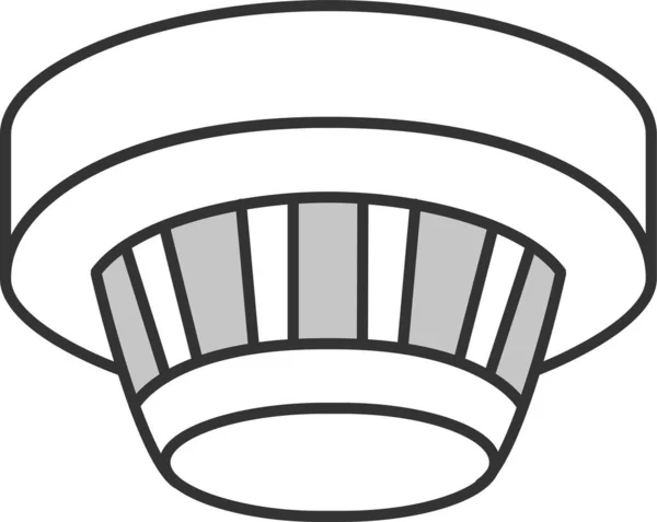 Ícone Detector Controle Alarme Estilo Full Outline —  Vetores de Stock