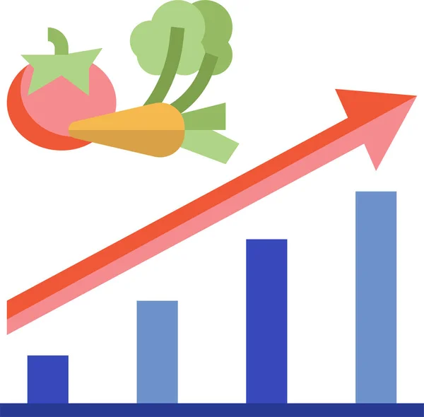 Dieta Cibo Frutta Icona — Vettoriale Stock