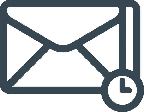 Email Mail Newsletter Icon Outline Style — Image vectorielle