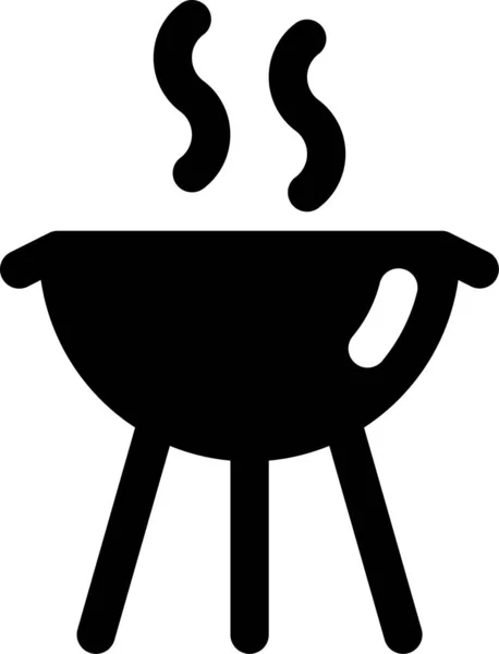 Bbq Grill Cozinhar Ícone —  Vetores de Stock