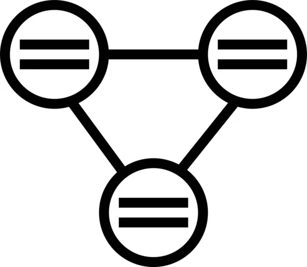 Gráfico Ícone Gráfico Ciclo — Vetor de Stock