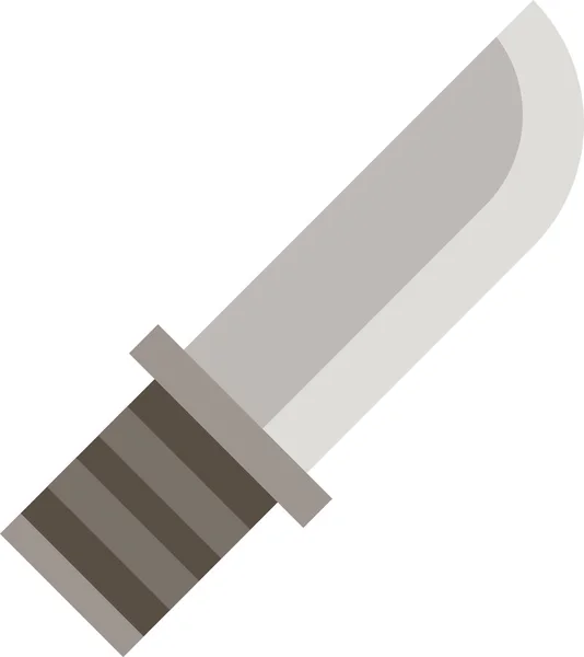 匕首猎刀图标 扁平风格 — 图库矢量图片