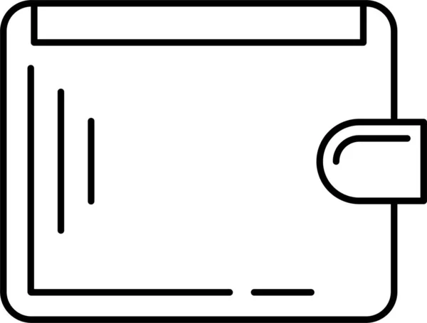 Valuta Geld Bescherming Pictogram Omtrek Stijl — Stockvector