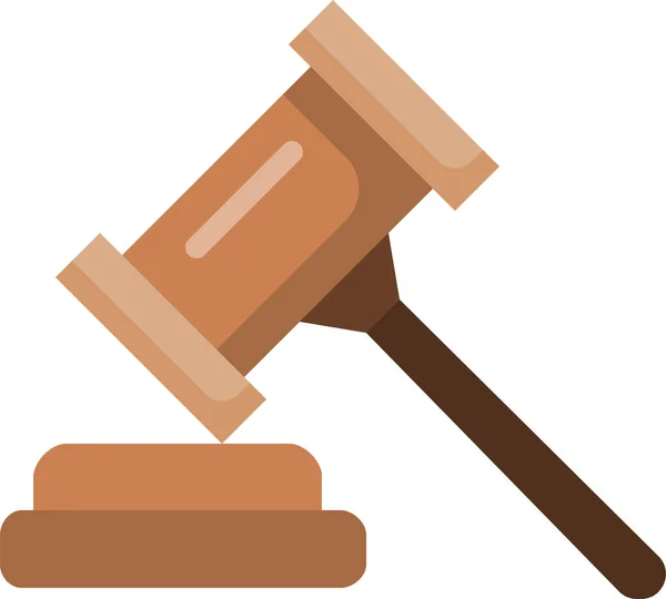 Hukuk Hukuku Adalet Simgesi — Stok Vektör