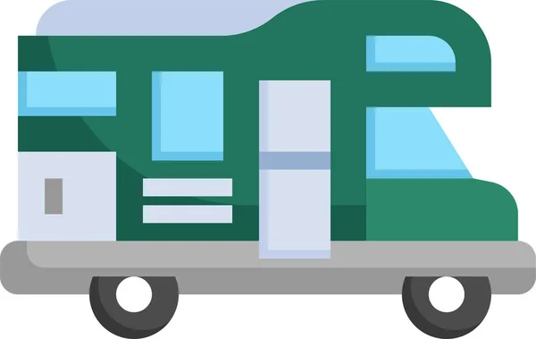 Trailer Transport Camping Ikon — Stock vektor