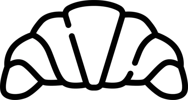 Ícone Pastelaria Padaria Croissant —  Vetores de Stock