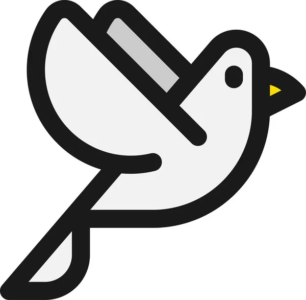 Taubenvogel Ikone — Stockvektor