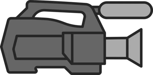 Caméscope Diffusion Icône Caméra — Image vectorielle