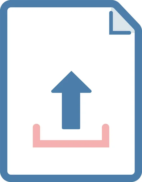 Icona Della Pagina Del File Documento Stile Contorno — Vettoriale Stock