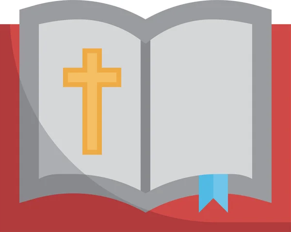 Biblia Religión Cruz Icono — Archivo Imágenes Vectoriales