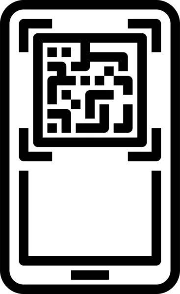 Barcode Handy Handy Symbol — Stockvektor