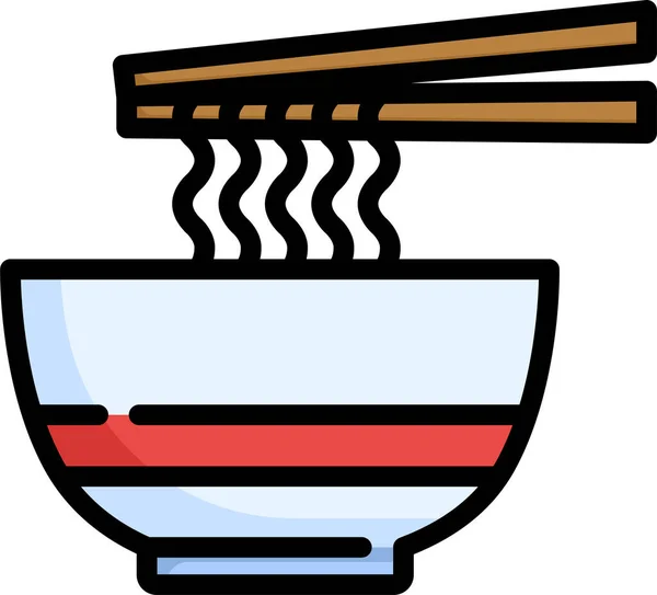 Noodle Food Meal Icon — Stock Vector