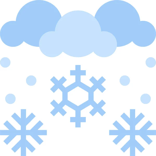 Kuldemeteorologisk Naturikon Flat Form – stockvektor