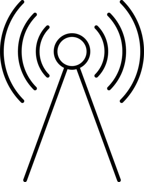 Anten Kulesi Sinyal Simgesi — Stok Vektör