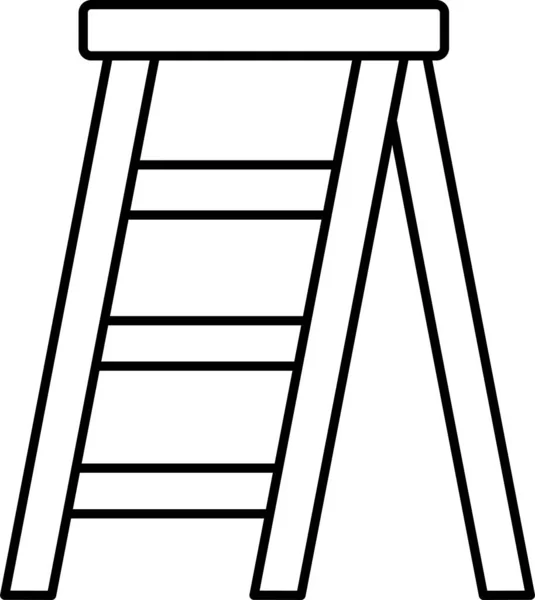 Ladder Stairs Tools Icon — Stock Vector