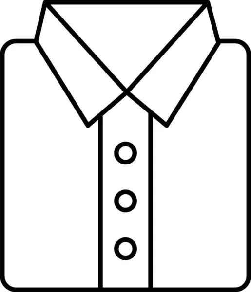 Cloth Dress Shirt Icon Family Home Category — Stock Vector