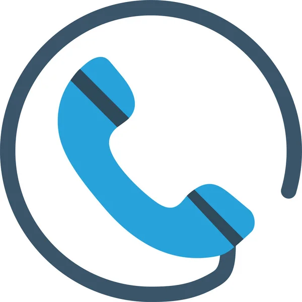 Połączenie Telefoniczne Ikona Telefonu Komórkowego Płaskim Stylu — Wektor stockowy