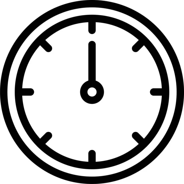 Ícone Cronograma Despertador Estilo Esboço — Vetor de Stock