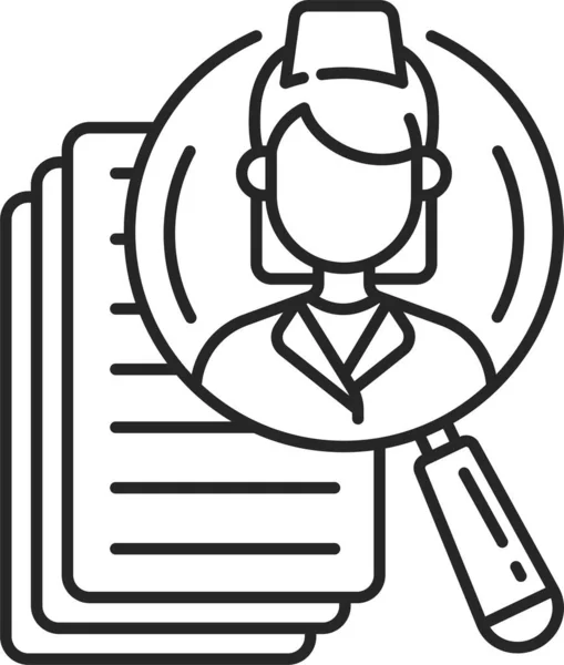 Online Doctor Overview Consultant Icon Outline Style — Vector de stock