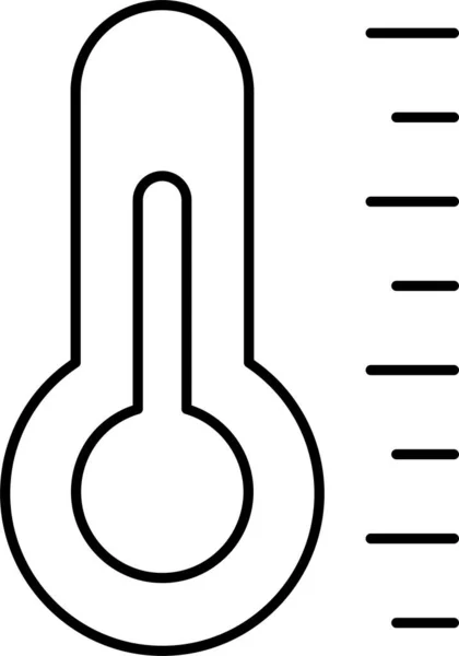 Εικονίδιο Θερμοκρασίας Πρόγνωσης Κλίματος — Διανυσματικό Αρχείο