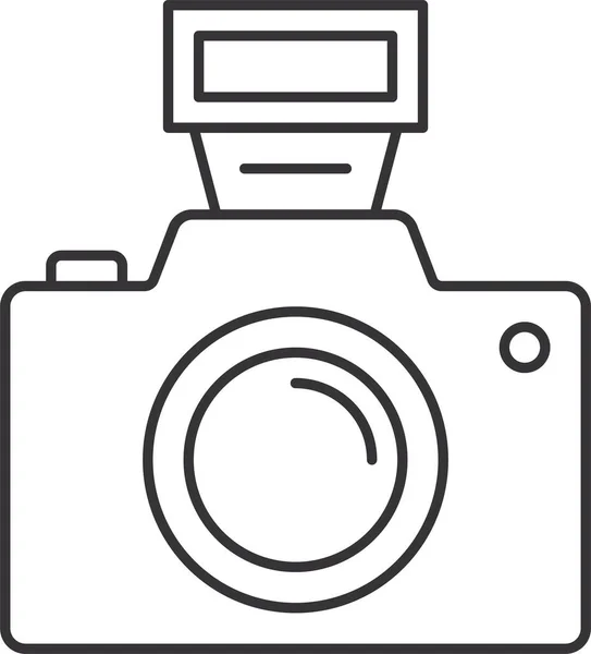 Camera Flash Foto Pictogram Fotografie Categorie — Stockvector