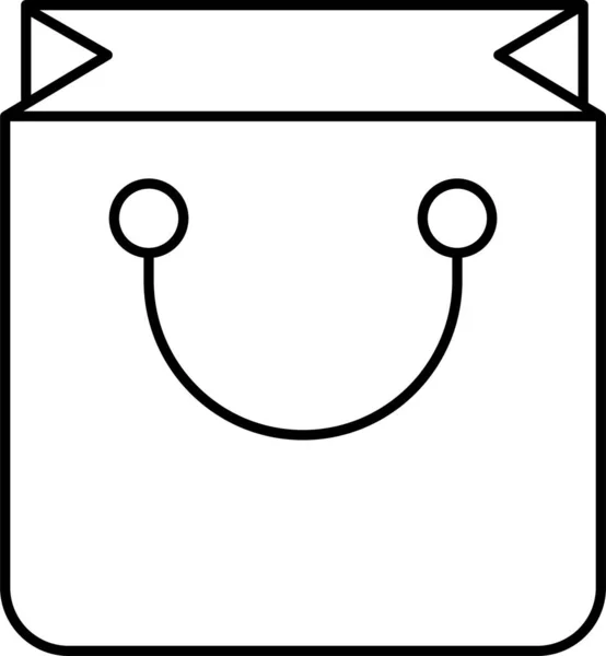 Bag Shopping Cart Icon — Stock Vector
