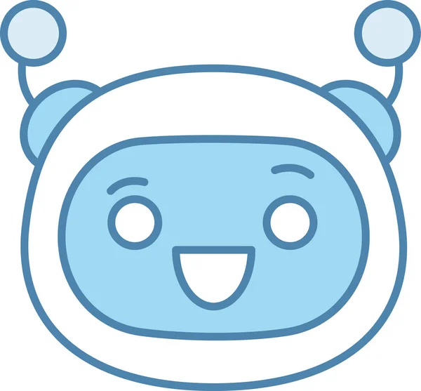 Bot Chatbot Ícone Alegre Categoria Avatar —  Vetores de Stock