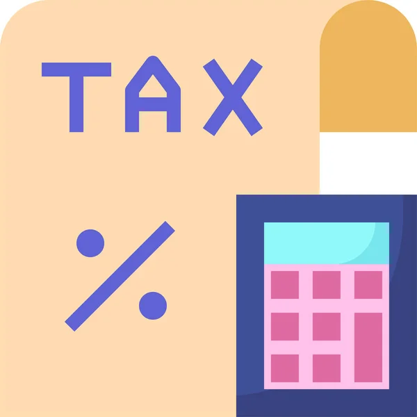 Ikona Daňového Dokumentu — Stockový vektor