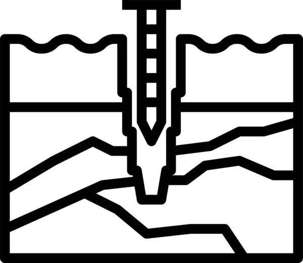 Ölbohrsymbol — Stockvektor